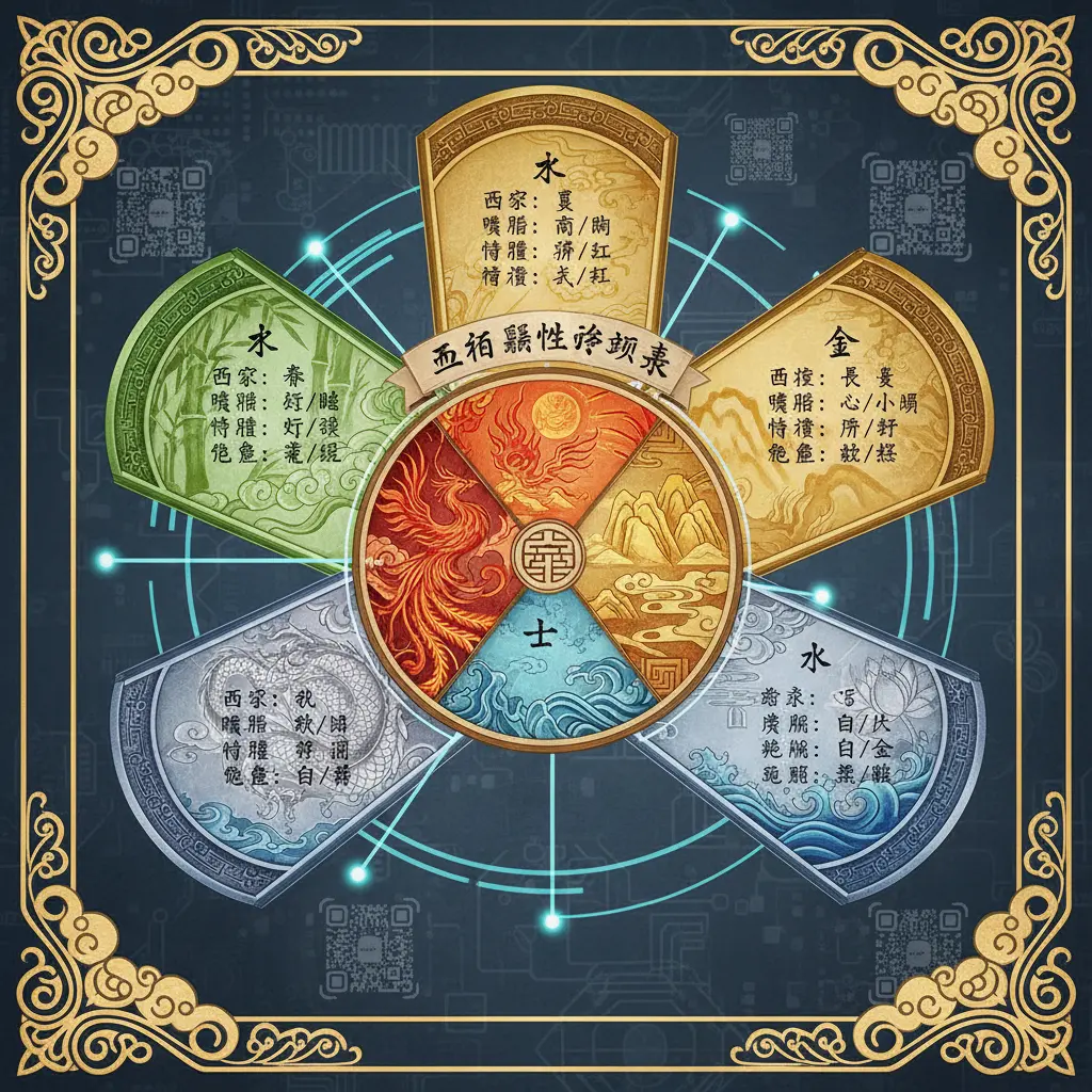 五行 - 五行屬性查詢表